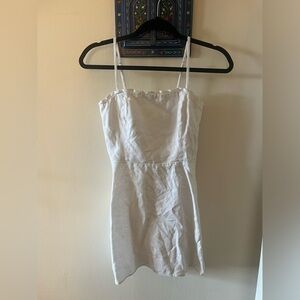 Reformation white linen dress
